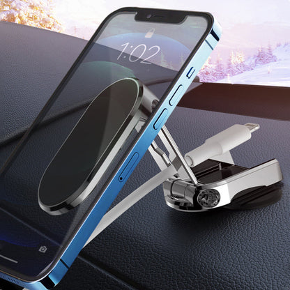 Auto Telefoonhouder Magnetisch Opvouwbaar Metalen Dashboard Houder