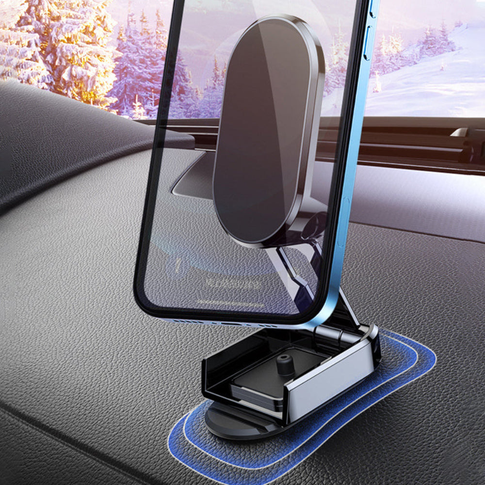Auto Telefoonhouder Magnetisch Opvouwbaar Metalen Dashboard Houder