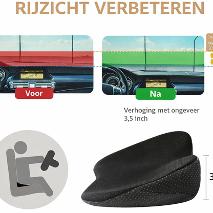 Autostoel Kussen Ergonomisch Traagschuim Zitverhoger