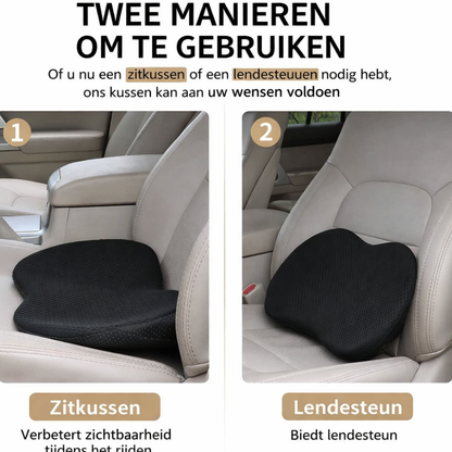 Autostoel Kussen Ergonomisch Traagschuim Zitverhoger