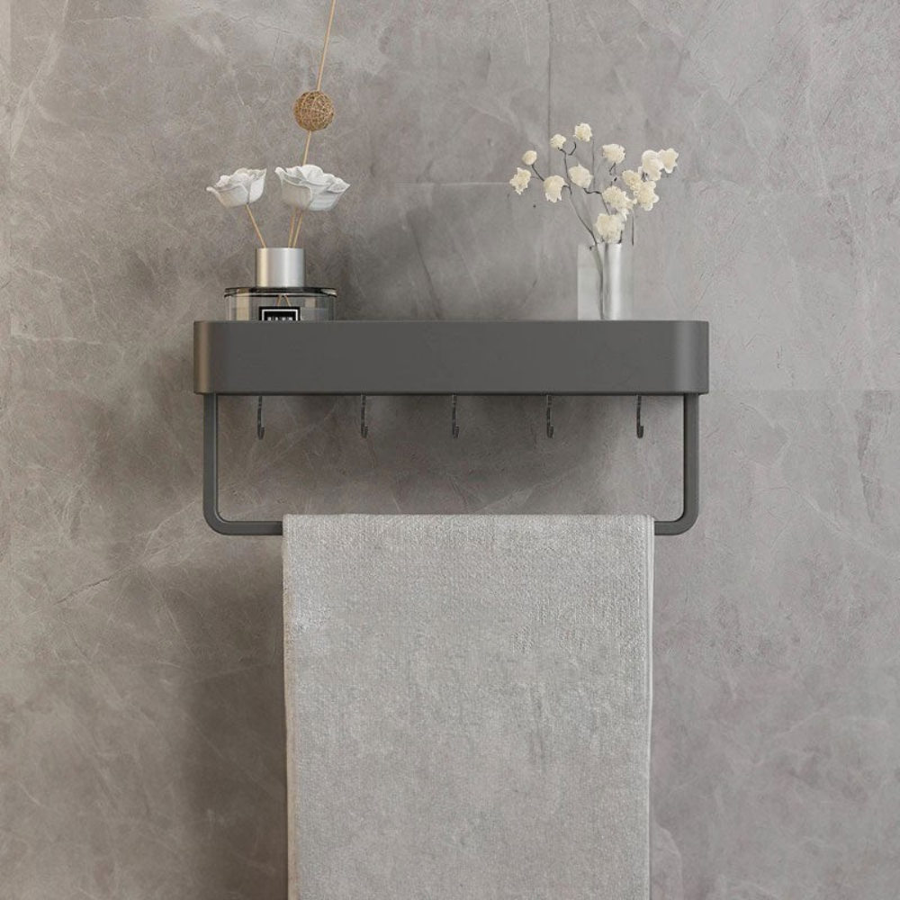 Wandrek Badkamer Aluminium Minimalistisch Opbergrek