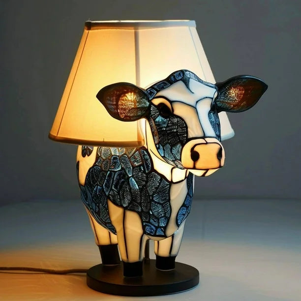 Tiffany Stijl Grillig Koe Tafellamp