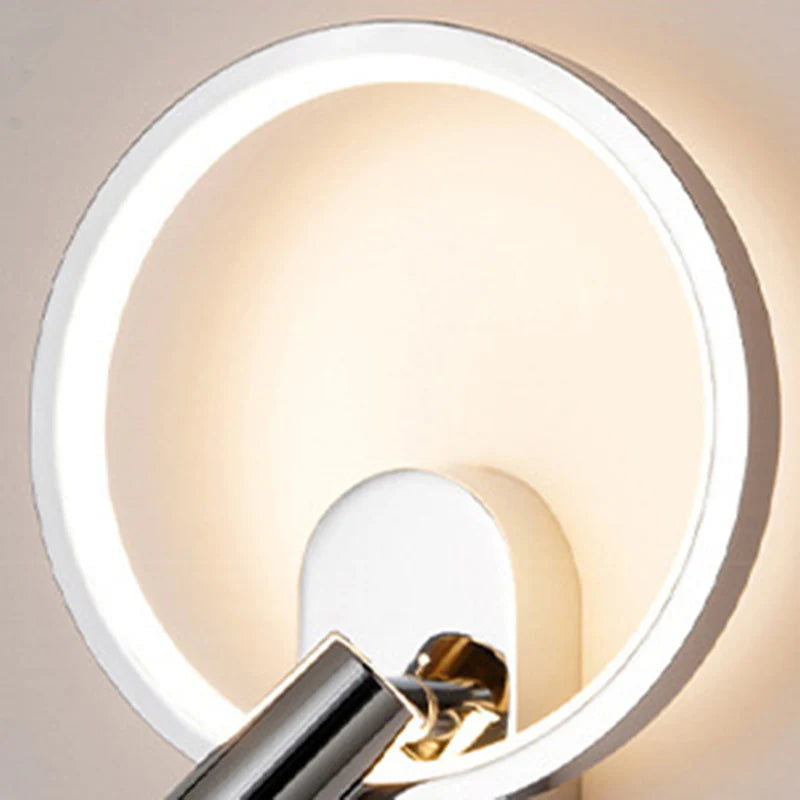Nordic Ronde Wandlamp met Verstelbare LED-Spot