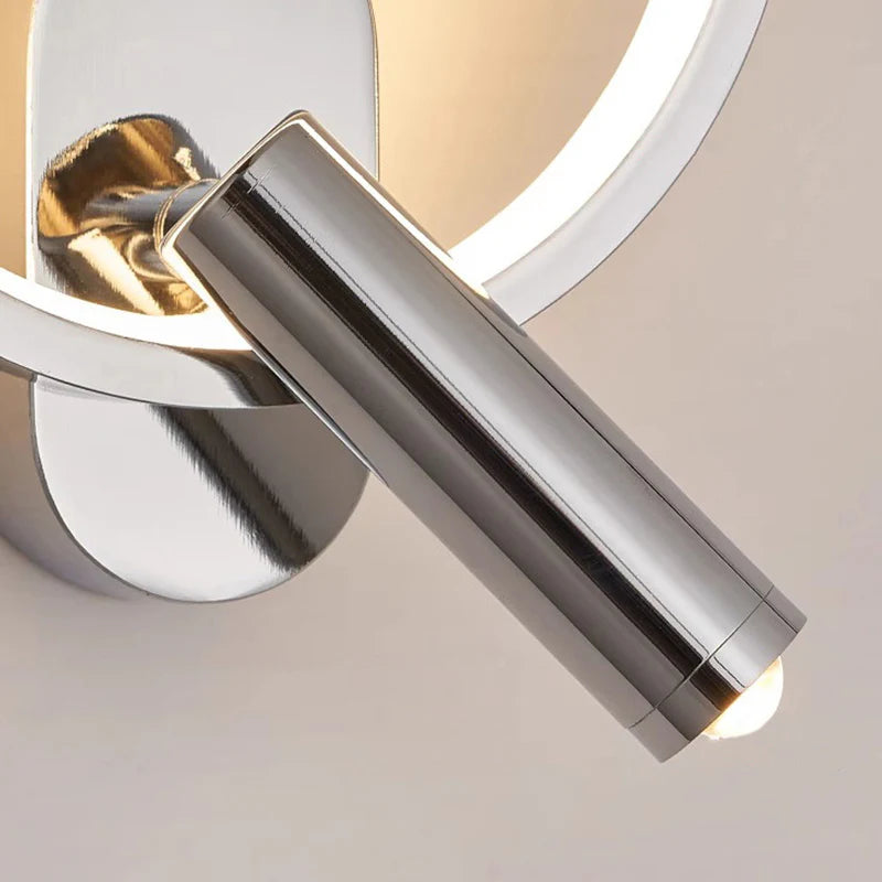 Nordic Ronde Wandlamp met Verstelbare LED-Spot