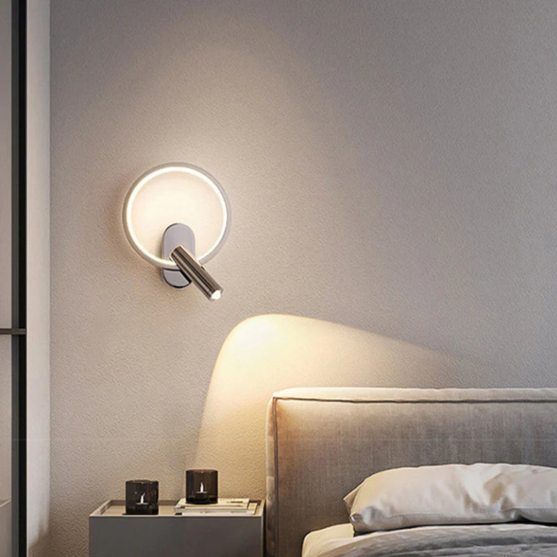 Nordic Ronde Wandlamp met Verstelbare LED-Spot