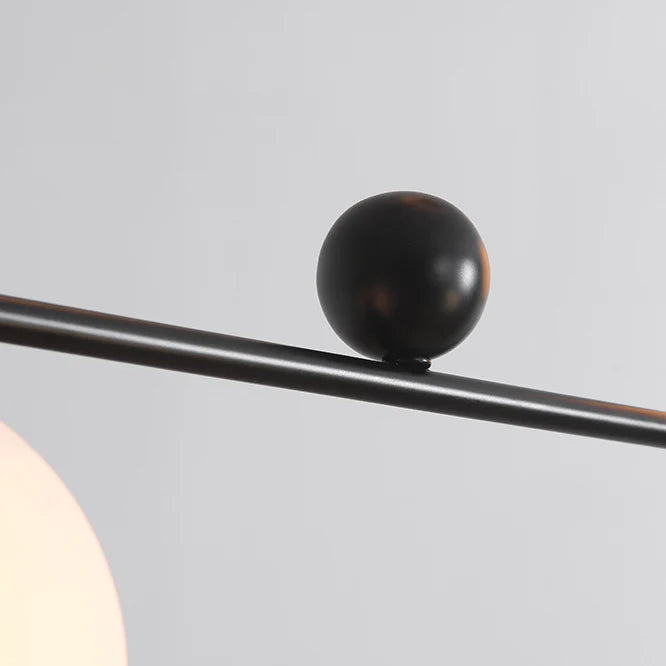 Minimalistische Ovale Glazen Kroonluchter met 3/4 Lichtpunten