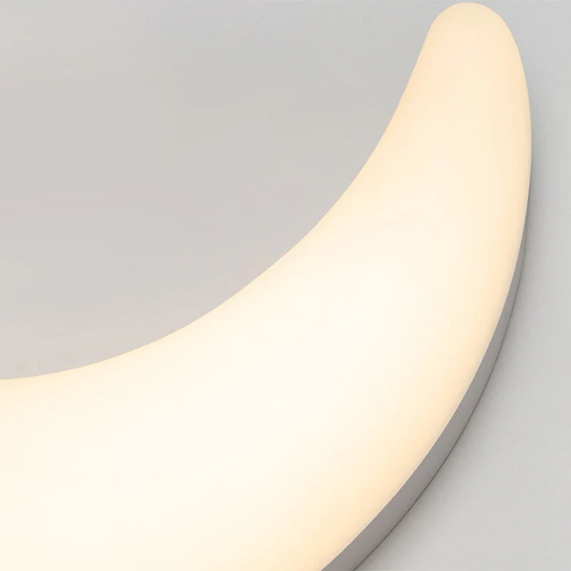 Minimalistische Halvemaanvormige LED-Wandlamp