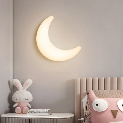 Minimalistische Halvemaanvormige LED-Wandlamp