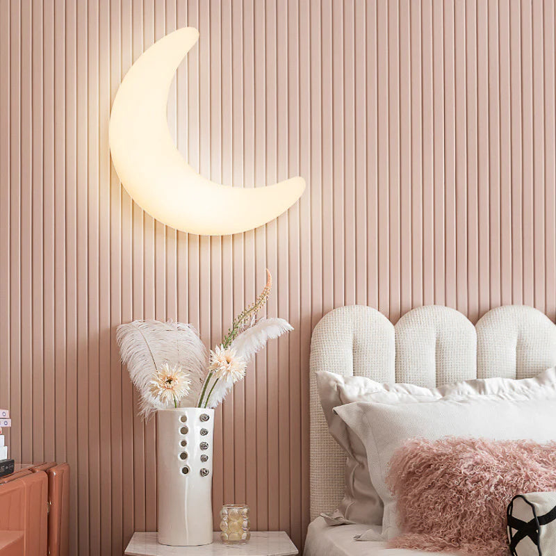 Minimalistische Halvemaanvormige LED-Wandlamp