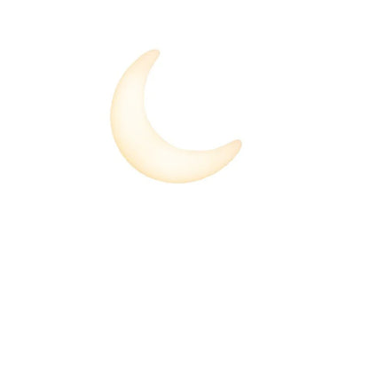 Minimalistische Halvemaanvormige LED-Wandlamp