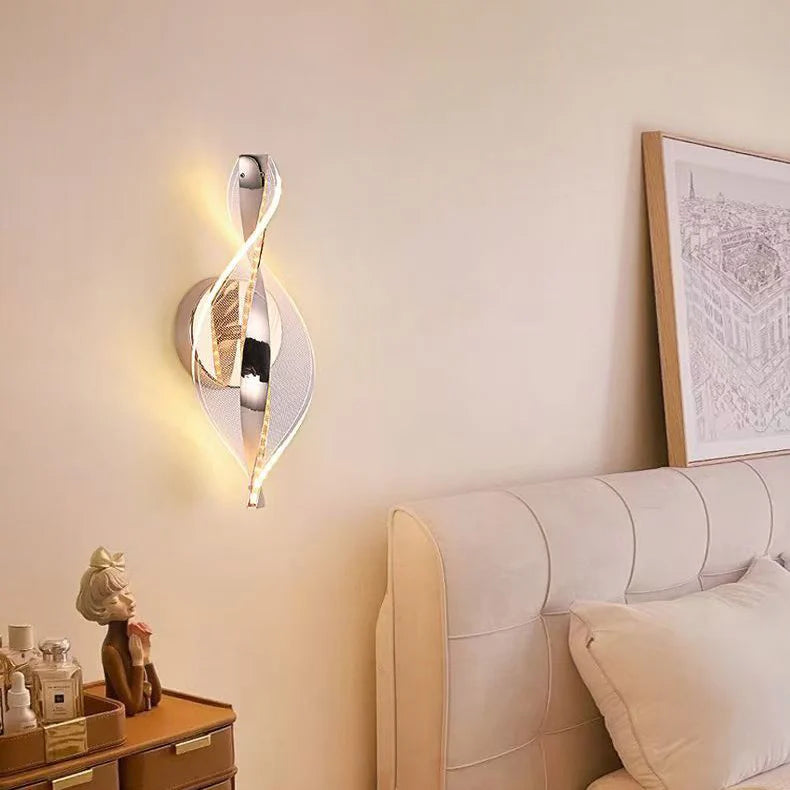 Moderne Gedraaid LED Luxe Wandlamp