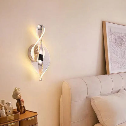 Moderne Gedraaid LED Luxe Wandlamp