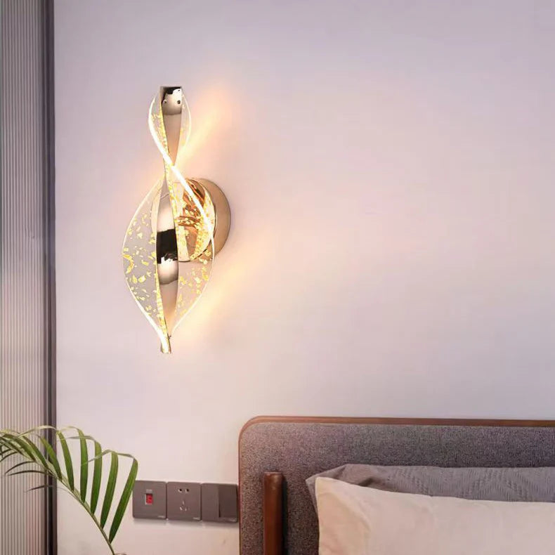 Moderne Gedraaid LED Luxe Wandlamp