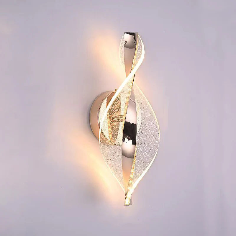 Moderne Gedraaid LED Luxe Wandlamp