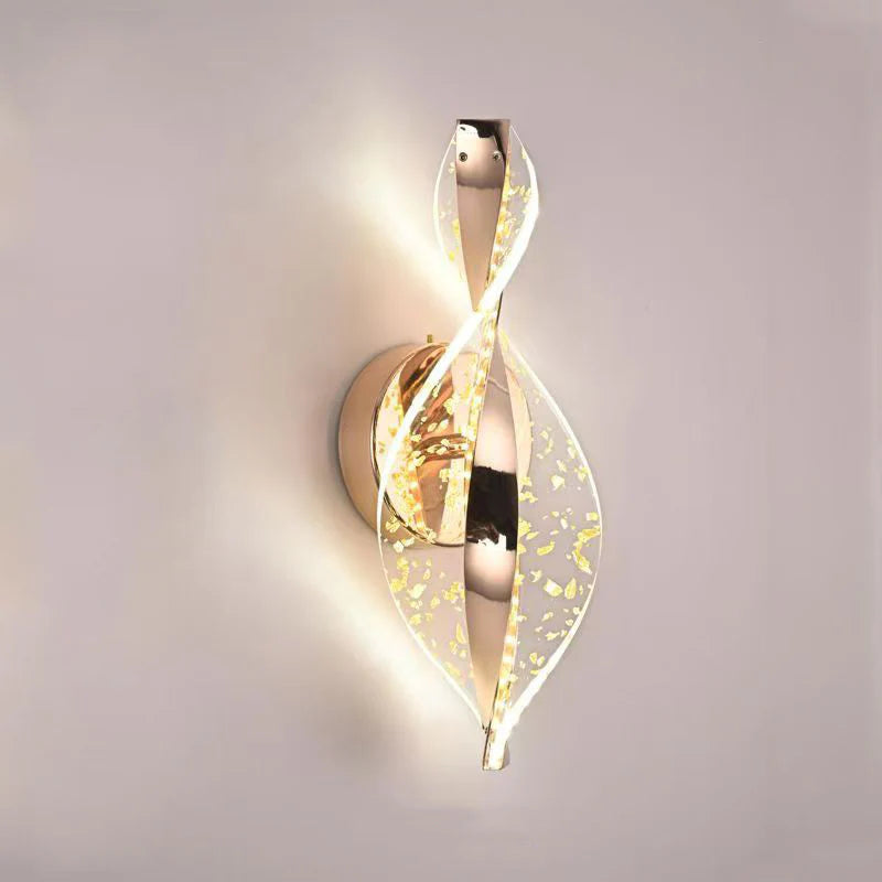 Moderne Gedraaid LED Luxe Wandlamp