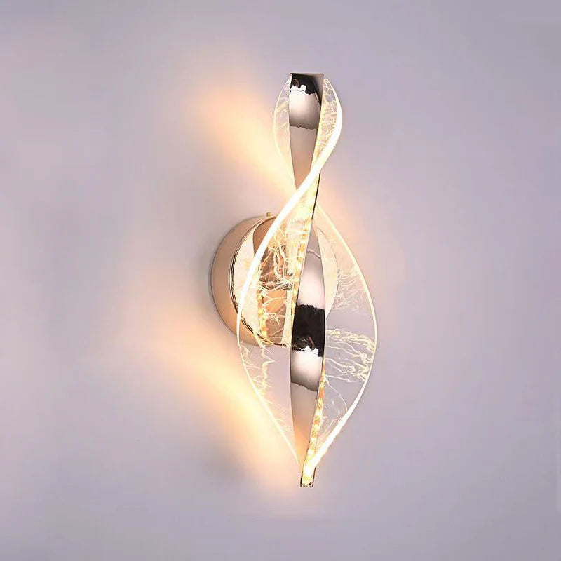 Moderne Gedraaid LED Luxe Wandlamp