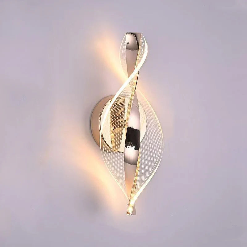 Moderne Gedraaid LED Luxe Wandlamp