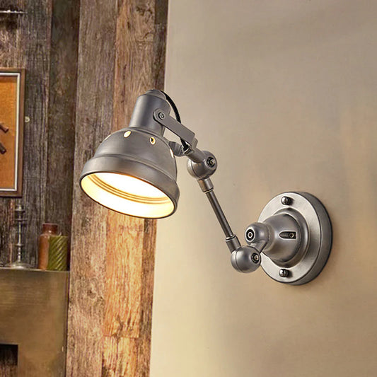 Industriële Wandlamp met Verstelbare Halve Dome