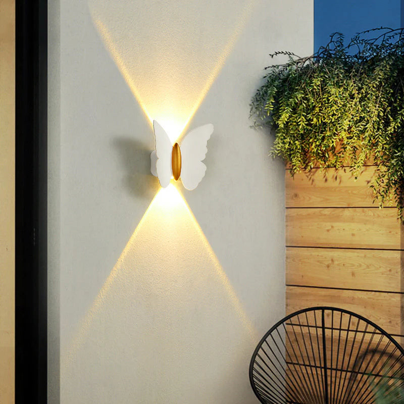 Moderne Buiten Vlinder LED Wandlamp