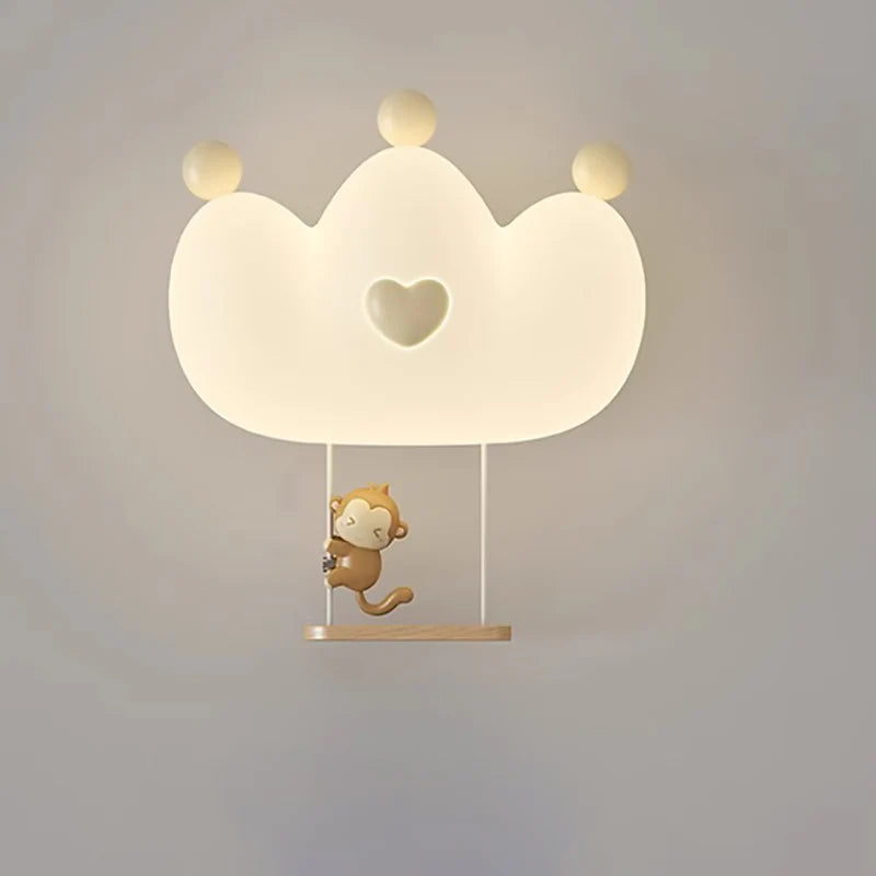 Kinder Wandlamp LED-Creatief Kroon & Dier Design