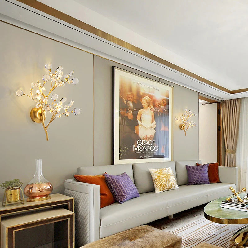 Creatieve Luxe Kristallen Wandlamp