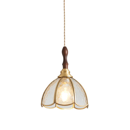 Tiffany Walnoot Touch LED Glas Hanglamp