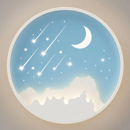 Creatieve Maan Meteoor Ronde LED Plafondlamp