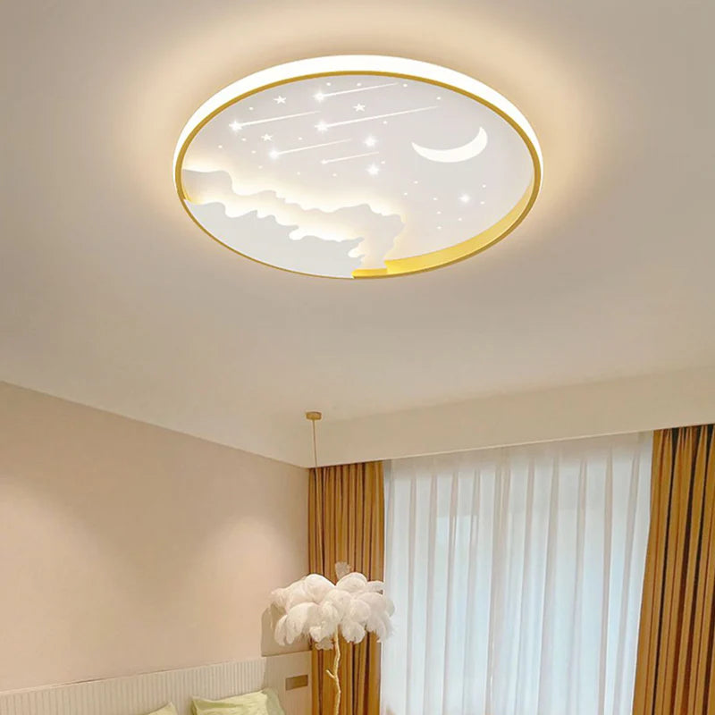 Creatieve Maan Meteoor Ronde LED Plafondlamp