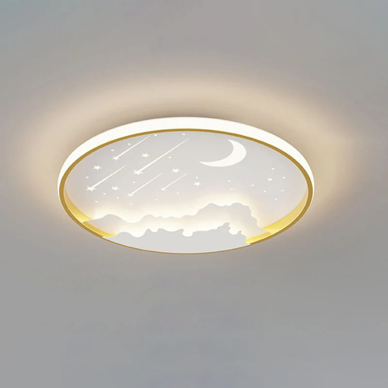 Creatieve Maan Meteoor Ronde LED Plafondlamp