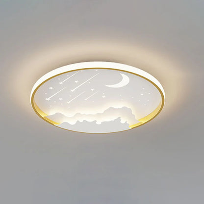 Creatieve Maan Meteoor Ronde LED Plafondlamp