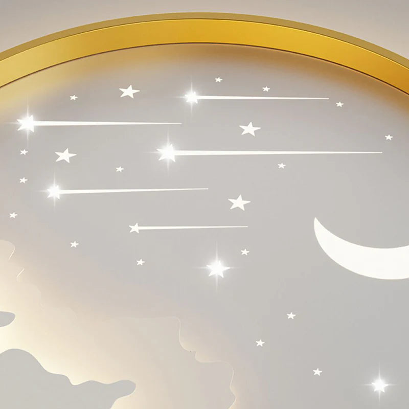 Creatieve Maan Meteoor Ronde LED Plafondlamp