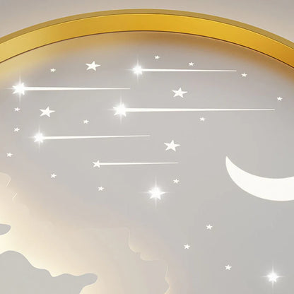 Creatieve Maan Meteoor Ronde LED Plafondlamp