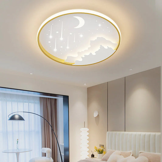 Creatieve Maan Meteoor Ronde LED Plafondlamp