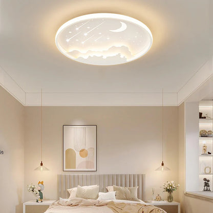 Creatieve Maan Meteoor Ronde LED Plafondlamp