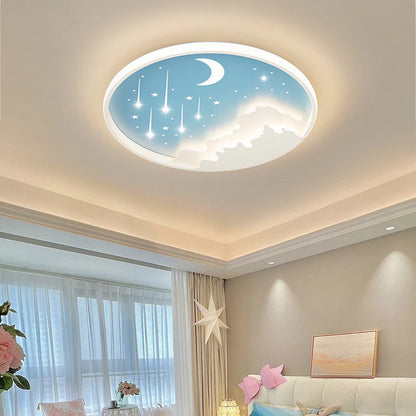 Creatieve Maan Meteoor Ronde LED Plafondlamp