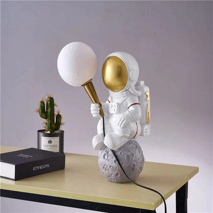Creatieve Cartoon Design Astronaut Tafel Lamp