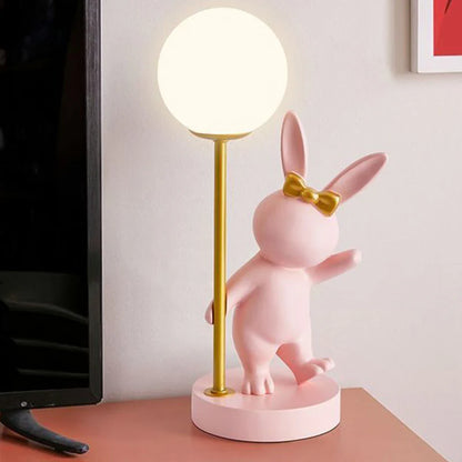 Keramiek & Metaal LED Konijn Kinder Tafel Lamp