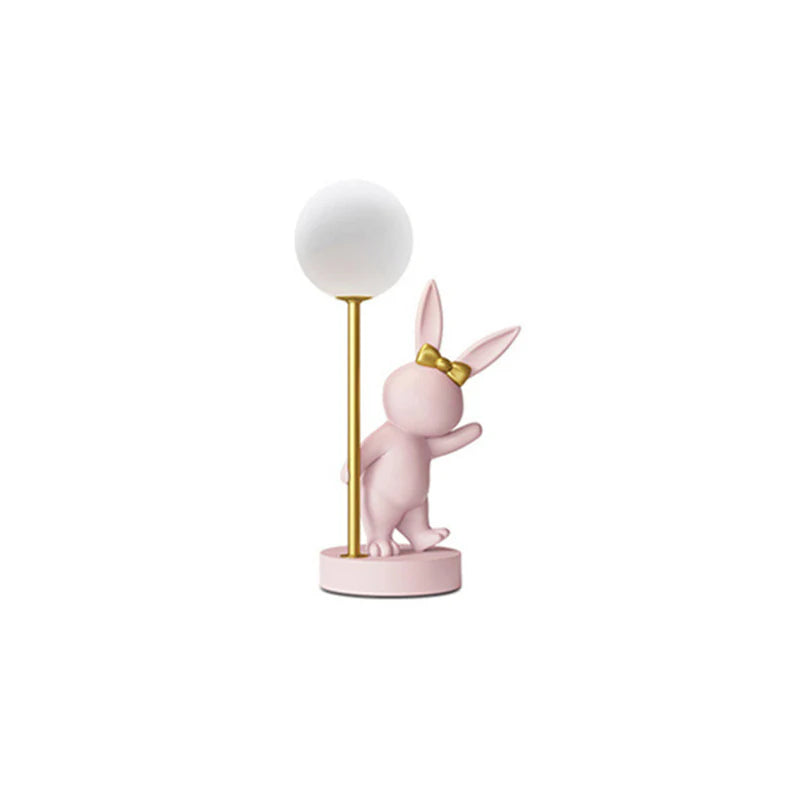 Keramiek & Metaal LED Konijn Kinder Tafel Lamp