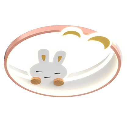 Creatieve Kinderen Konijn LED Flush Mount Plafondlamp