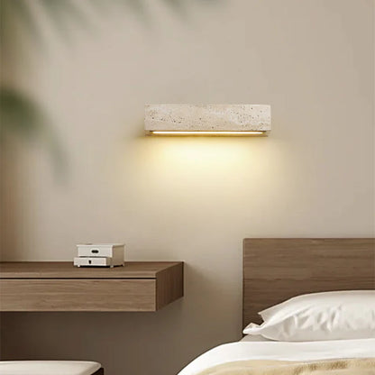 Retro Rechthoekig Waterdichte Travertin LED Wandlamp