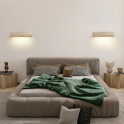 Retro Rechthoekig Waterdichte Travertin LED Wandlamp