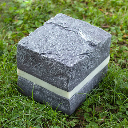 Solar Stone Stripe Cube Waterdichte LED Buitenlamp