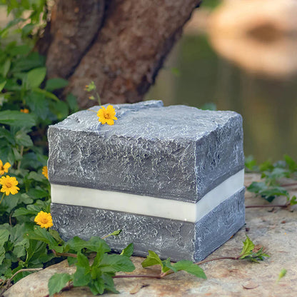 Solar Stone Stripe Cube Waterdichte LED Buitenlamp