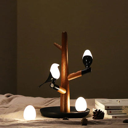 TranquilTree Sensorische Houten Tafellamp