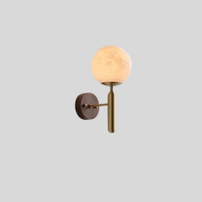 Moderne Wandlamp met Trekschakelaar & Matglazen Kap