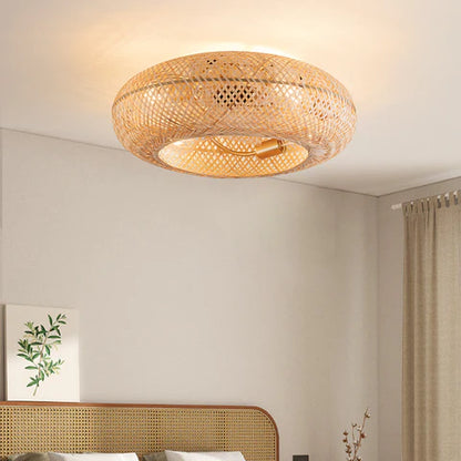 BambooAir | Moderne Plafondventilator met LED Licht en Afstandsbediening
