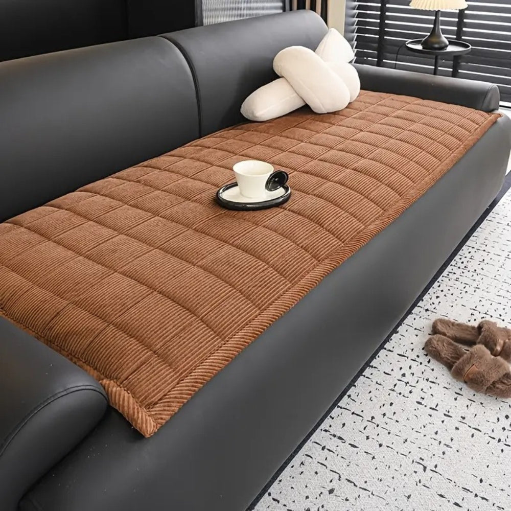 Bankhoes Gewatteerd Microvezel Antislip Modern