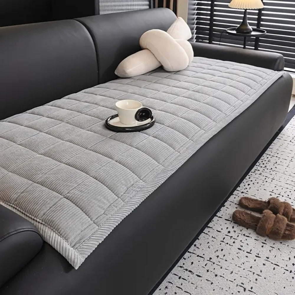 Bankhoes Gewatteerd Microvezel Antislip Modern