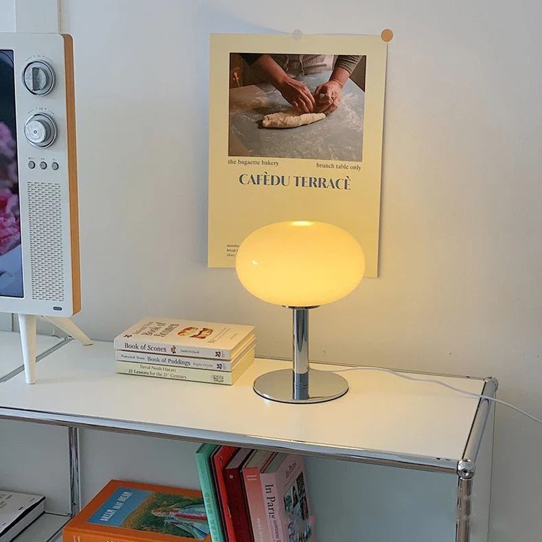 Bauhaus Lollipop Tafellamp met Glazen Afwerking