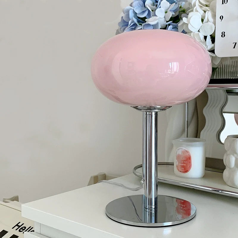 Bauhaus Lollipop Tafellamp met Glazen Afwerking